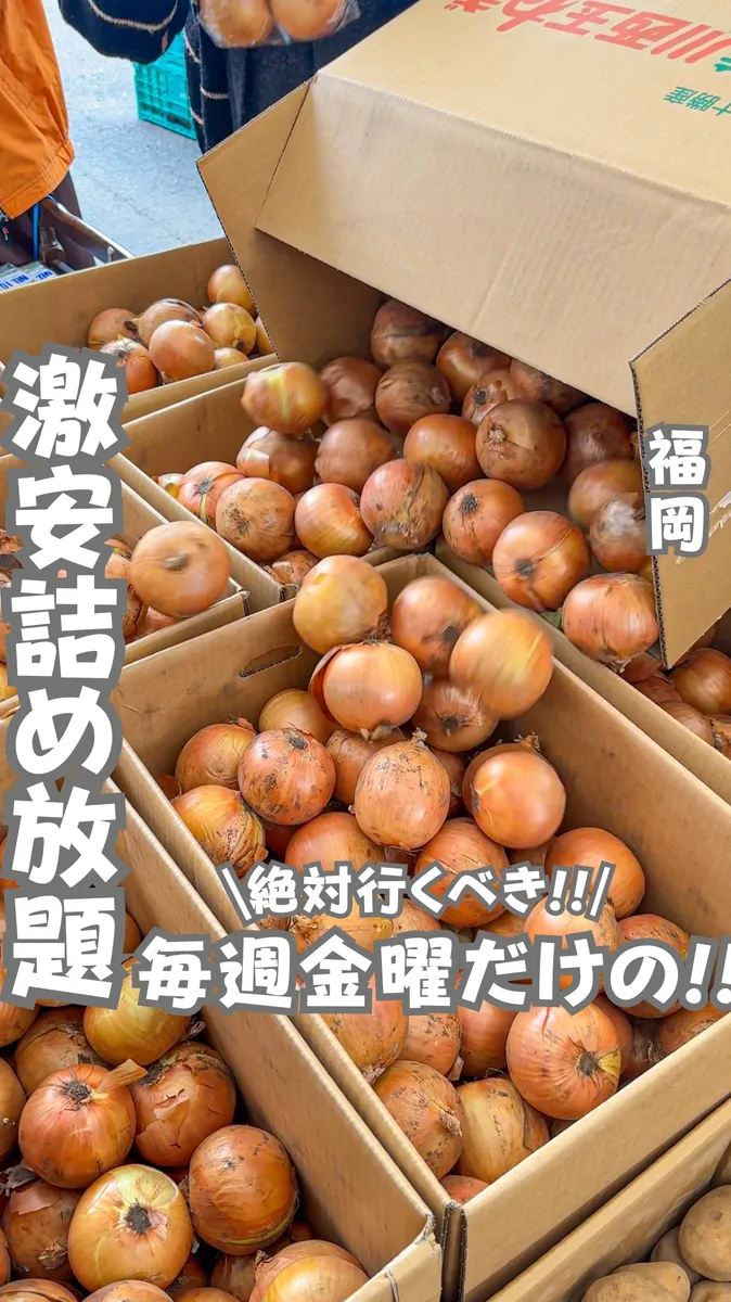 📍福岡県『野菜詰め放題』